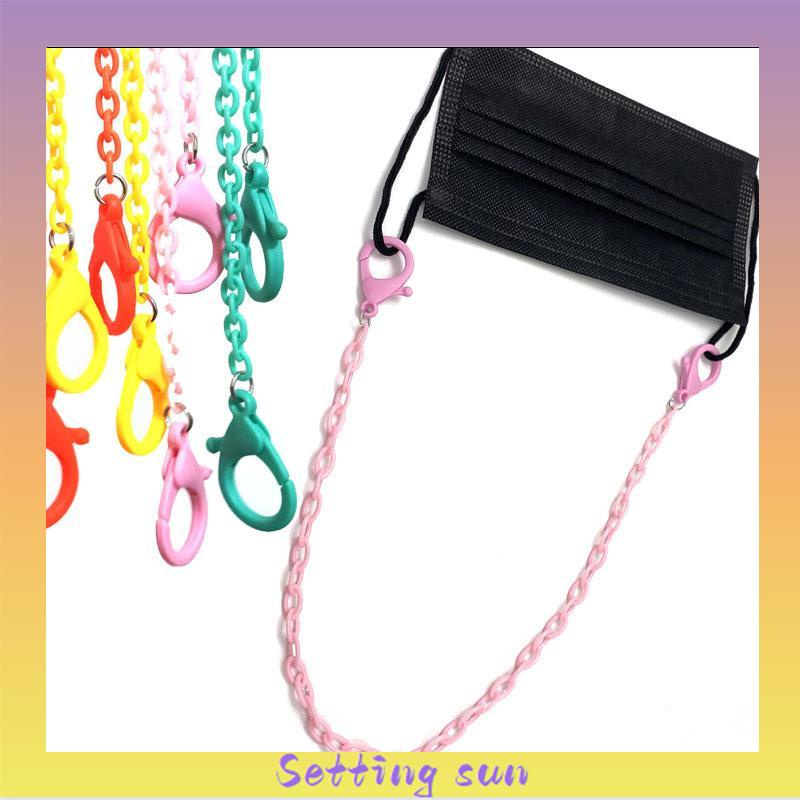 lanyard klip topeng gaya korea yang dapat disesuaikan rantai warna lanyard non-slip TN
