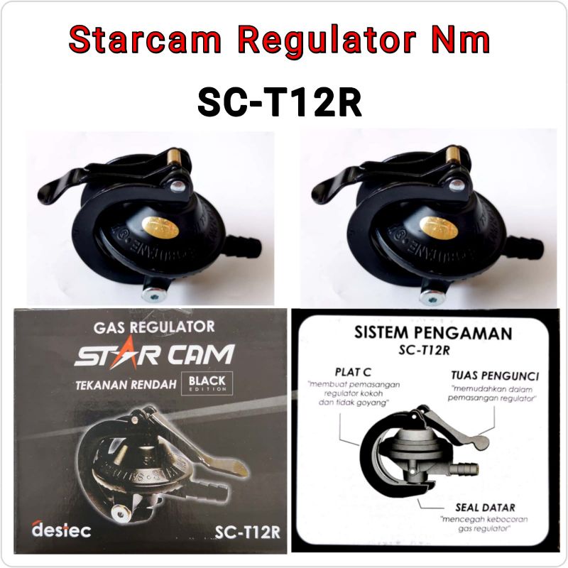 Starcam Regulator Gas Tekanan Rendah Kompor Meter &amp; Non Meter Saja