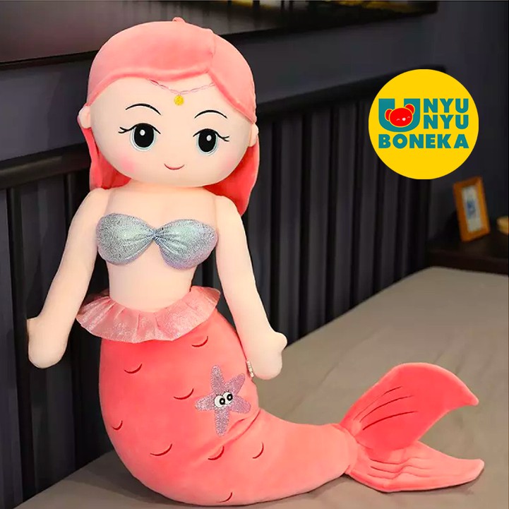 boneka princes mermaid impor Big 80CM pretty girl kado valentine baby kids kado angela