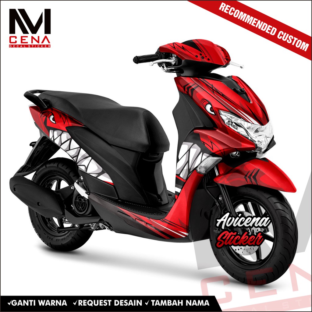 Sticker Decal Yamaha Freego Decal Sticker Freego Sticker Striping Decal Freego Full Body Rshark