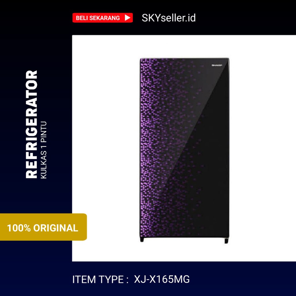 Kulkas 1 pintu Sharp XJ-X165MG