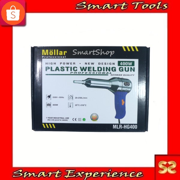 Plastic Welding Gun - Hot Gun - Heat Gun 400 Watt MOLLAR