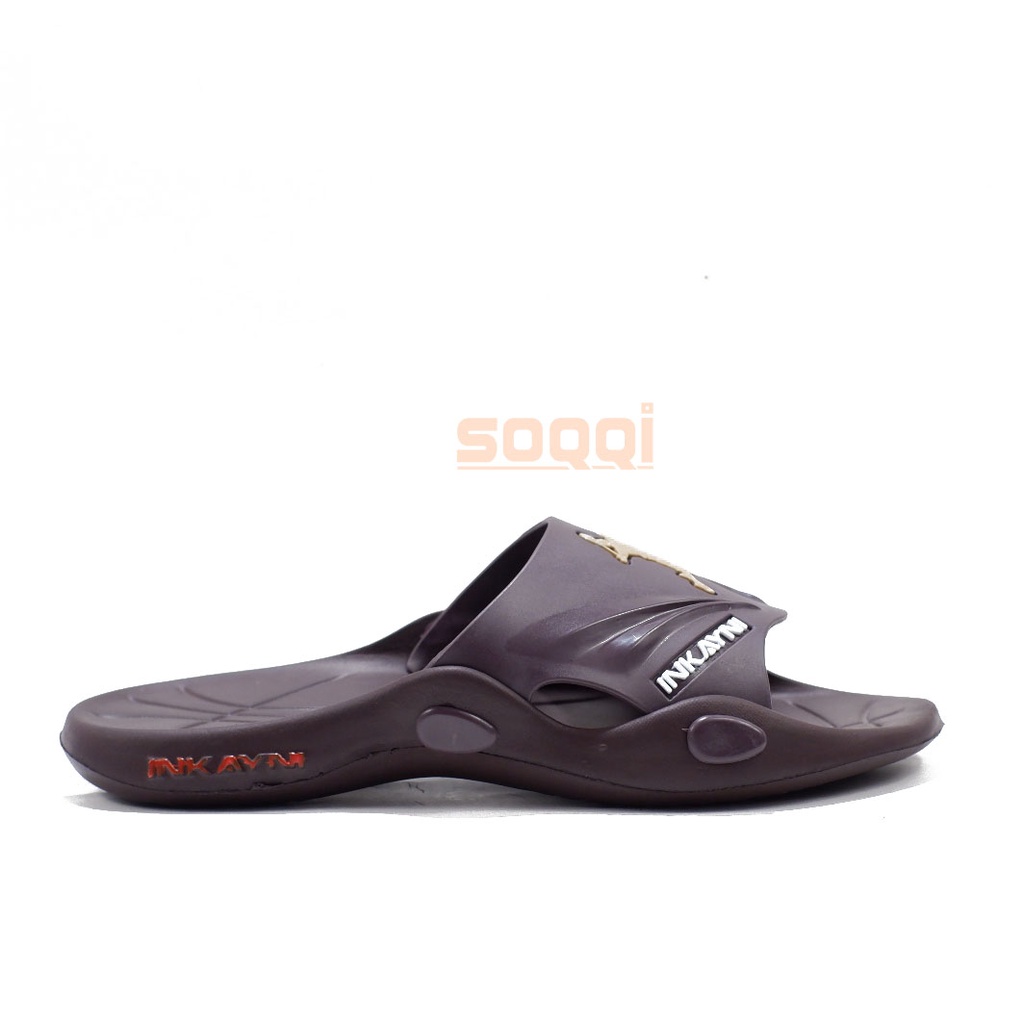 Sendal selop pria karet import original sandal slop cowok dewasa model distro casual sendal slide branded Soqqi inkayni 6018 X terbaru cod murah 39-44