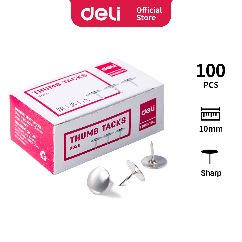 

Deli Office Consumable Paku Payung-Thumb Tacks 10mm E0020