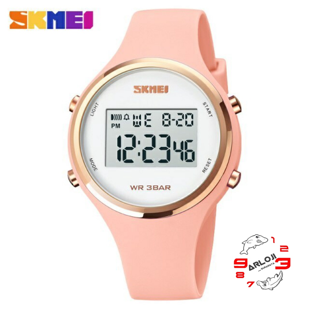 Arloji_Surabaya • Jam Tangan Wanita SKMEI 1720 Original Digital Strap Silicon