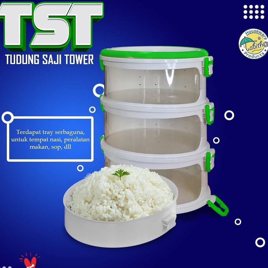 TUDUNG SAJI TOWER  TUDUNG SAJI TUDUNG SAJI TABITHA TEMPAT PENYIMPAN MAKANAN FOOD STORAGE TABITHA