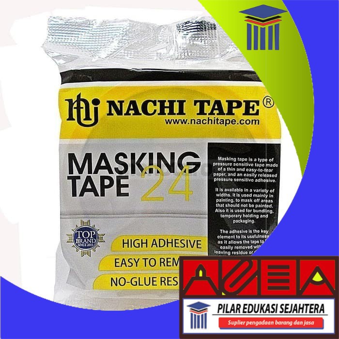 

ISOLASI KERTAS / MASKING TAPE NACHI 24MM MURAH