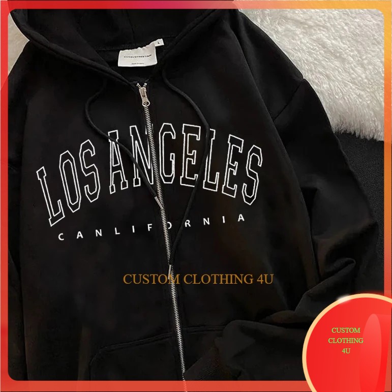 Hoodie Zipper Wanita Oversize Los Angeles Hoodie Ziper Wanita Oversize Murah Hodie Zipper Sweater Wa