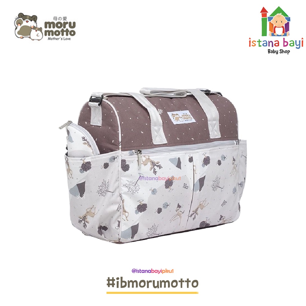 Morumotto Tas Besar + Tempat Botol Susu Bambee Series MMT7010 - tas perlengkapan bayi/Diapers Bag