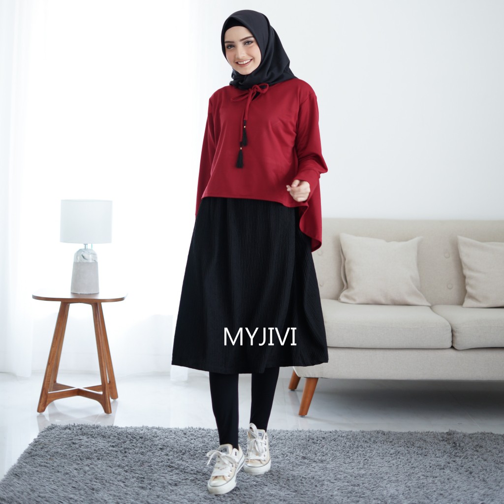 FELISHA MIDI DRESS PLISKET BY MY JIVI