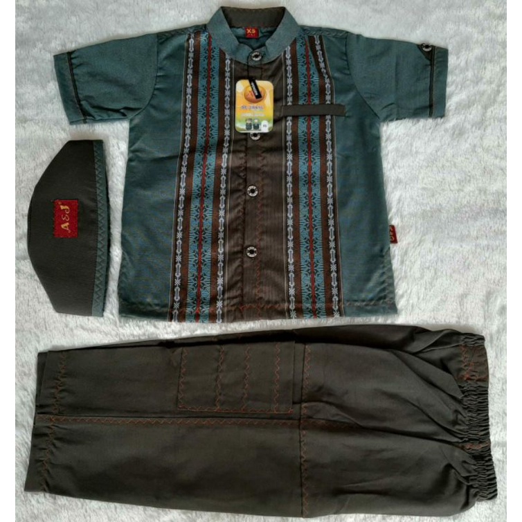 New..!! Koko A&amp;J Double Songket / Koko Lengan Pendek
