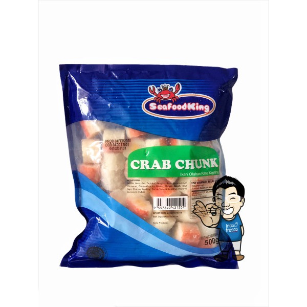 

SeafoodKing Crab Chunk- Kamaboko 500 g