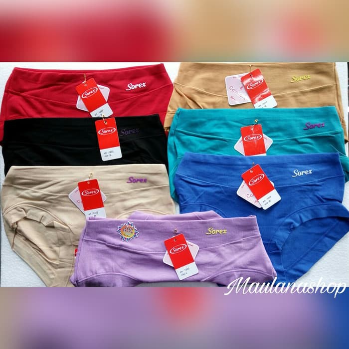 ready size ql celana dalam wanita sorex 1232 cd cd sorex cd wanita