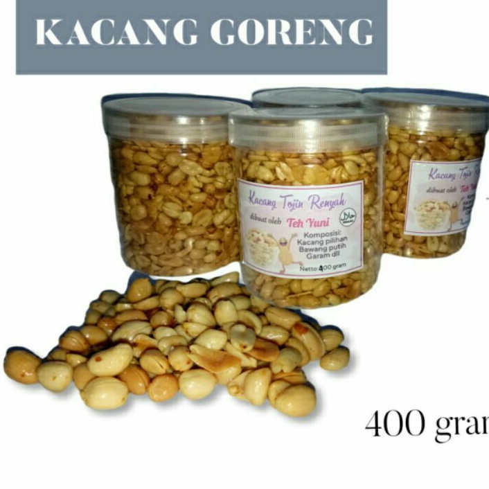 

400 gram Kacang Goreng - Kacang Tojin Renyah - Kacang bawang - Kacang Lebaran - Kacang Goreng Tojin Renyah