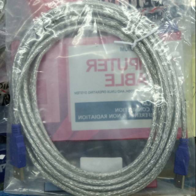 Netline Kabel Printer 5Meter USB2.0 AM/BM