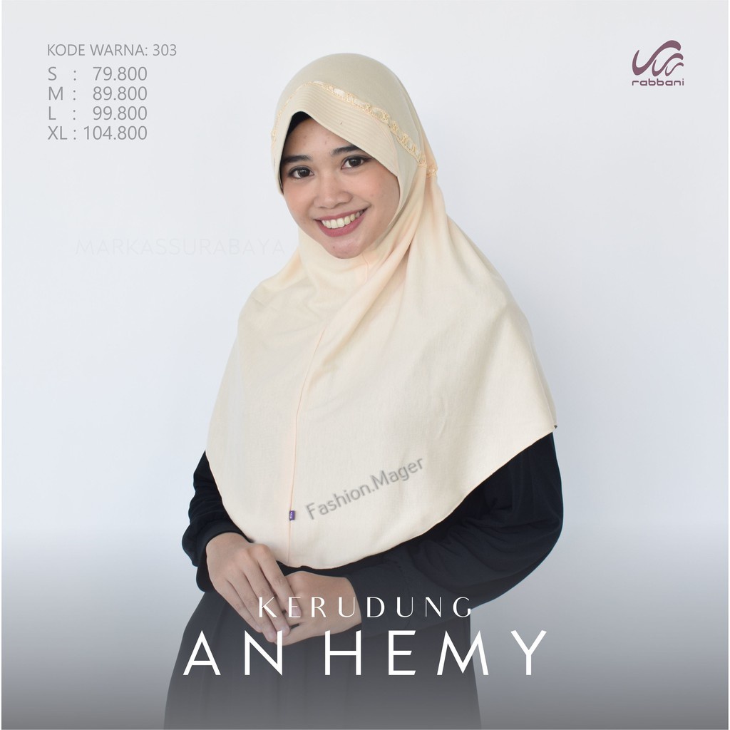 KERUDUNG RABBANI KRD AN HEMY  / KERUDUNG SEKOLAH / RABBANI KRD HEMY
