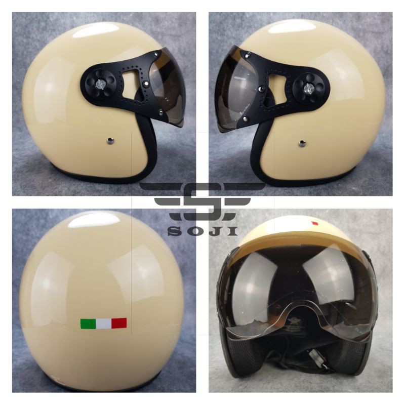 Helm Pilot Italy Soji Cream