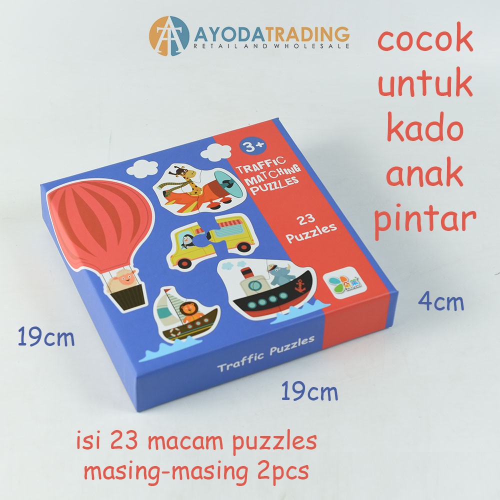 Mainan Edukasi My First Puzzle English Mandarin Hadiah Kado