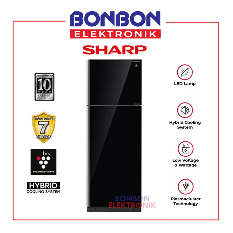 Sharp Kulkas 2 Pintu SJ-IG471PG-BK / SJIG471PGBK / SJIG 471 PGBK