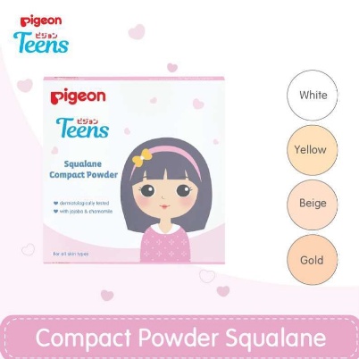[PINK] Pigeon Teens Compact Powder 14gr | Bedak Padat Pigeon