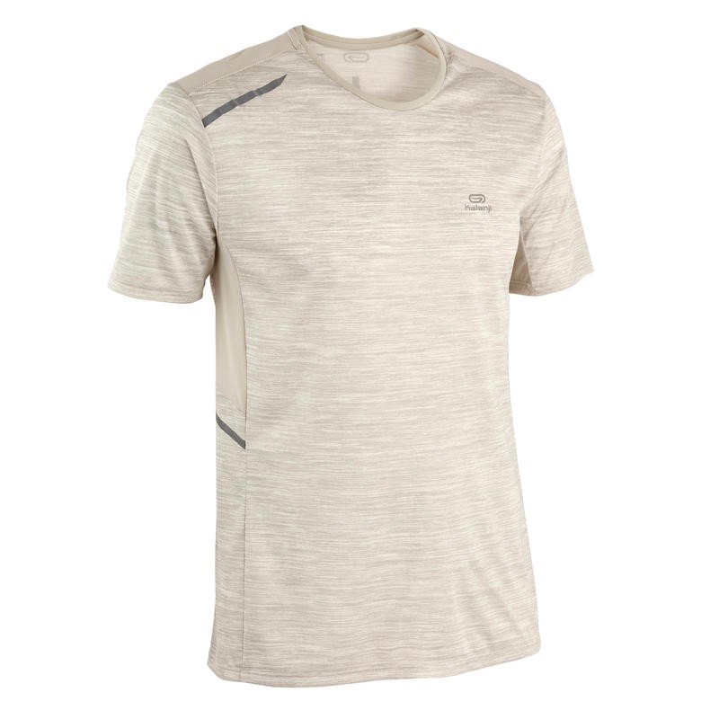 KALENJI Run Dry+ Kaos T-Shirt Olahraga Lari Pria Quickdry Original - Beige