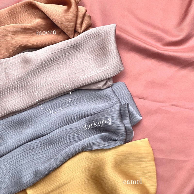 (READY) PASHMINA SILK TEKSTURED PREMIUM || PASHMINA CRINKLE SLIKY PREMIUM-4