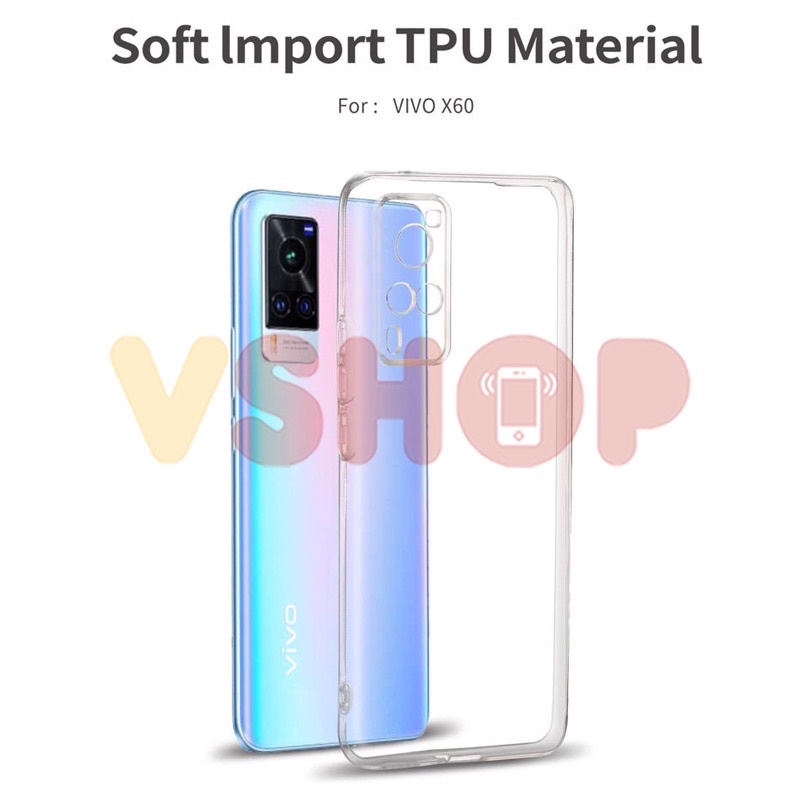 SOFTCASE TRANSPARAN VIVO X60 PREMIUM CLEAR SOFT CASE