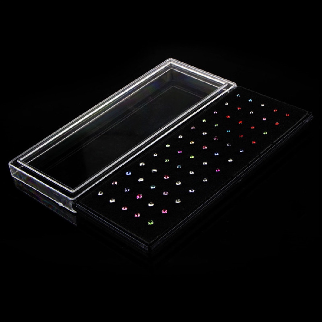 (AdornmentNo1) 60pcs / Set Cincin Tindik Hidung / Tubuh Bahan Stainless Steel Hias Berlian Imitasi Untuk Wanita