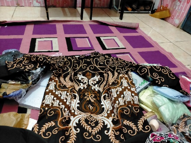 Ready Super Jumbo Batik Jumbo Couple Batik Sarimbit Gamis 3l 4l 5l 6l Seragam Pesta Multazam