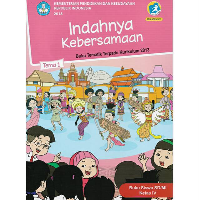 Buku Tematik Tema 1 Kelas 4 Sd Mi Semester 1 Kurikulum Indahnya Kebersamaan Shopee Indonesia