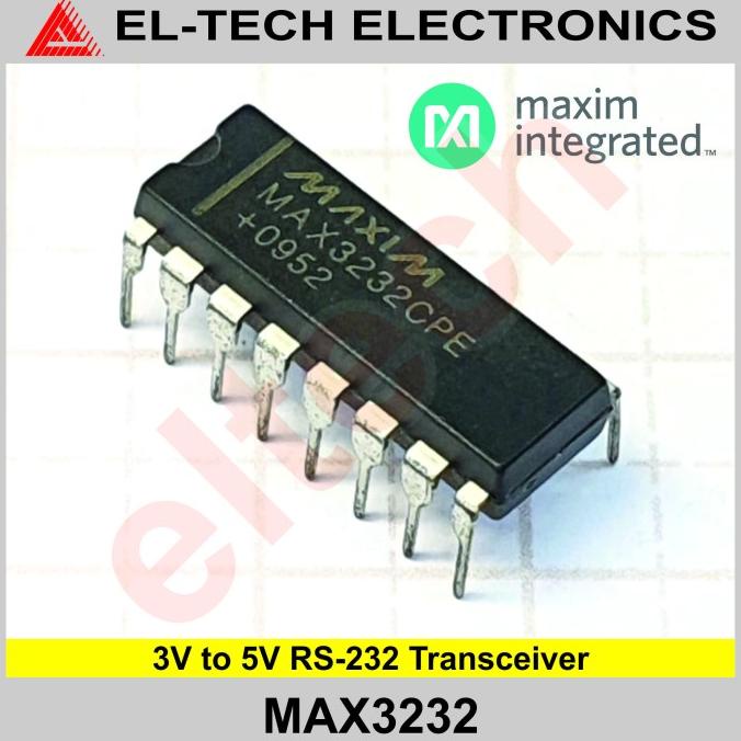 MAX3232 MAX3232CPE MAX 3232 3232CPE 3V to 5V RS-232 Transceiver elt3ch Murah