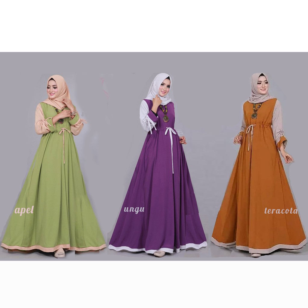 Maxi RENATA Gamis Syari Tanpa Hijab-2