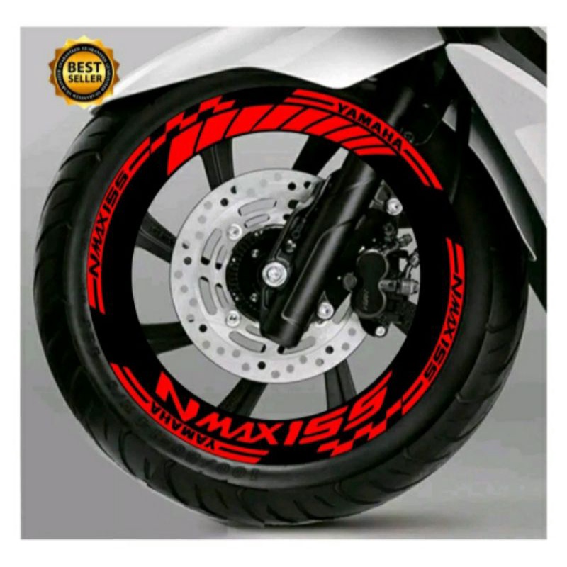 Stiker Velg Ban Nmax 2015-2022 Stiker pelek Ban Nmax 2015-2023 Menyala