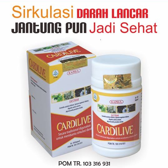 

Herbal Kapsul Cardilive Griya Herba @60 Herbal Penyakit Jantung Alami