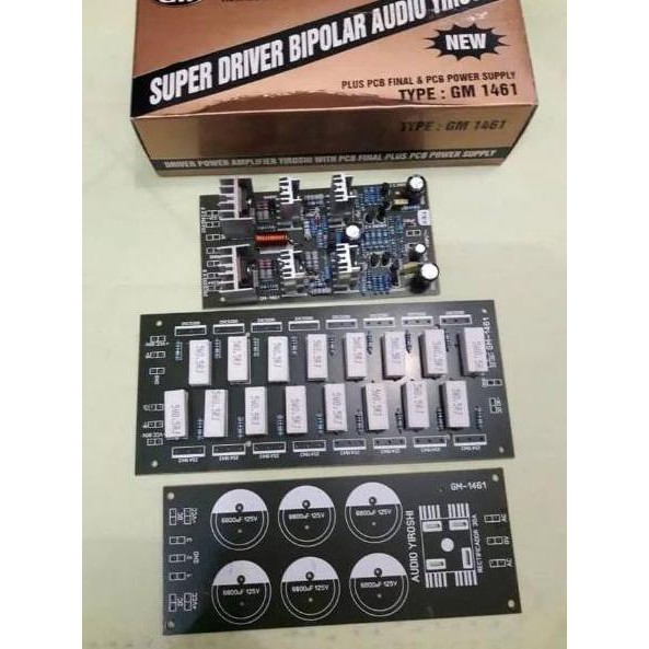 Terbaru!! Satu set Kit driver power yiroshi plus pcb final AUDIO YIROSHI GM1461 power mono