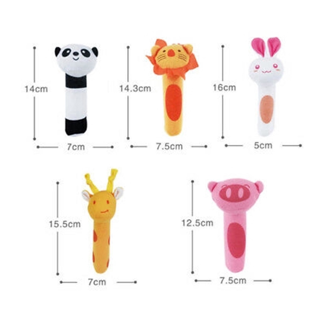 INDOMINI R579 Mainan Tangan Bayi Bunyi Baby Hand Rattle Toy Stick