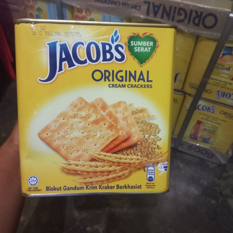 Jual Biskuit Jacobs Jacob S Kaleng Original Cream Cracker Gr Malaysia Shopee Indonesia