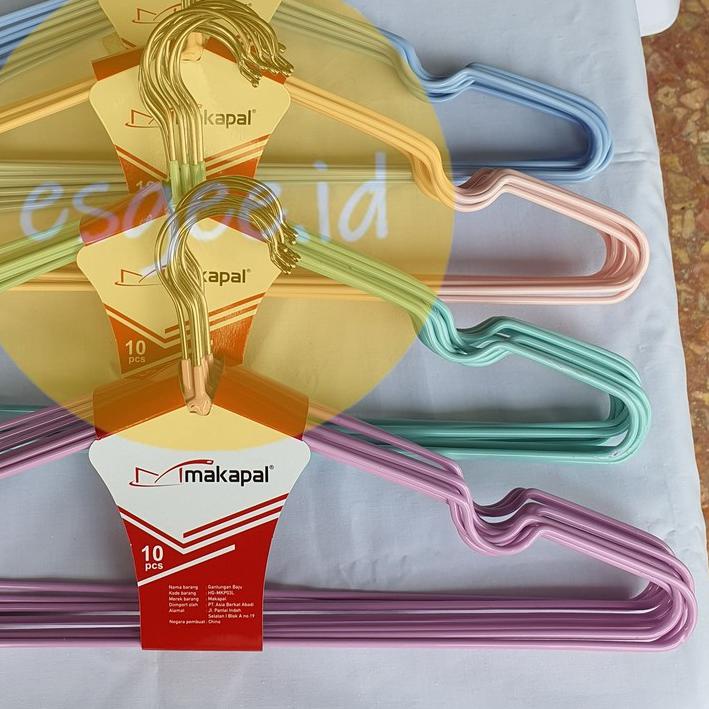 ☪ Hanger Gantungan Baju Besi Besar Lapis Karet Makapal ◊