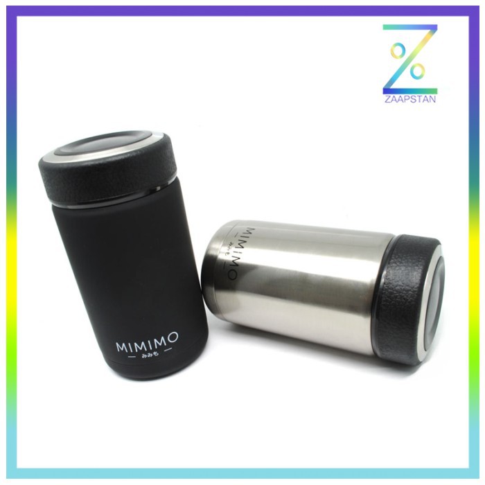 OneTwoCups Botol Minum Thermos Mini Stainless Steel 400ML - K623 - Bla