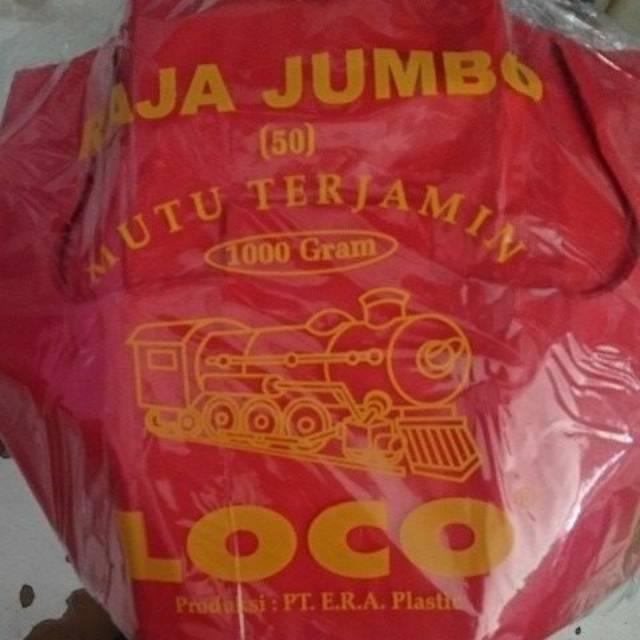 Plastik kresek jumbo / HDPE jumbo loco merah ukuran 50