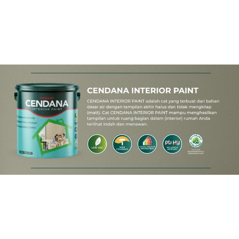 Cat tembok interior  Mowilex Cendana 5 kg