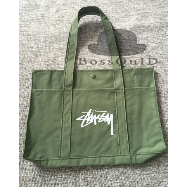 Stussy Military Green Tote Bag