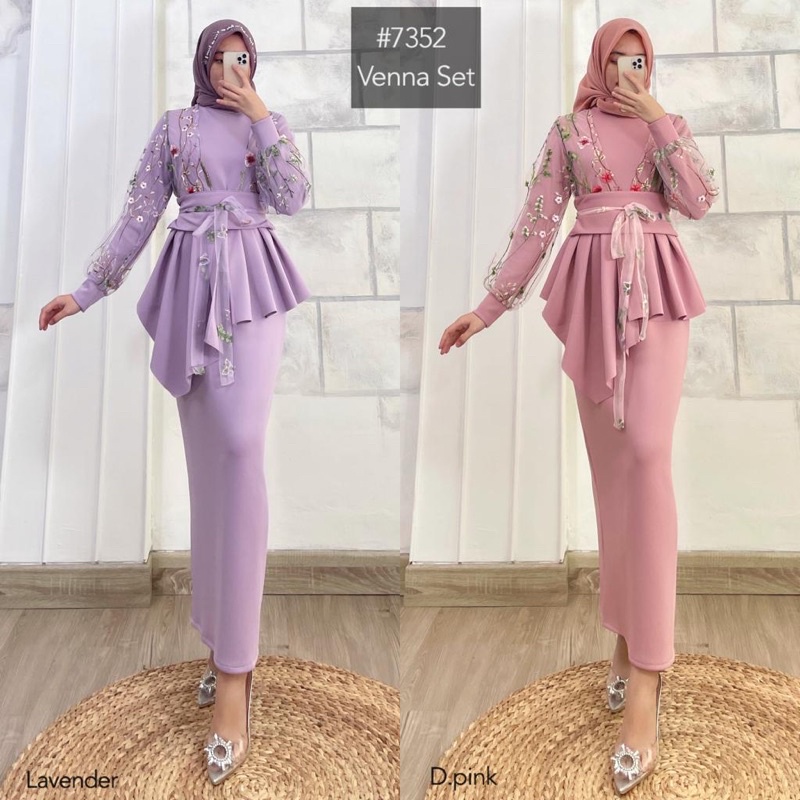 VENNA SET MK / DRESS MK / VENNA MISSKAMI / MISSKAMIHIJAB / MISSKAMI
