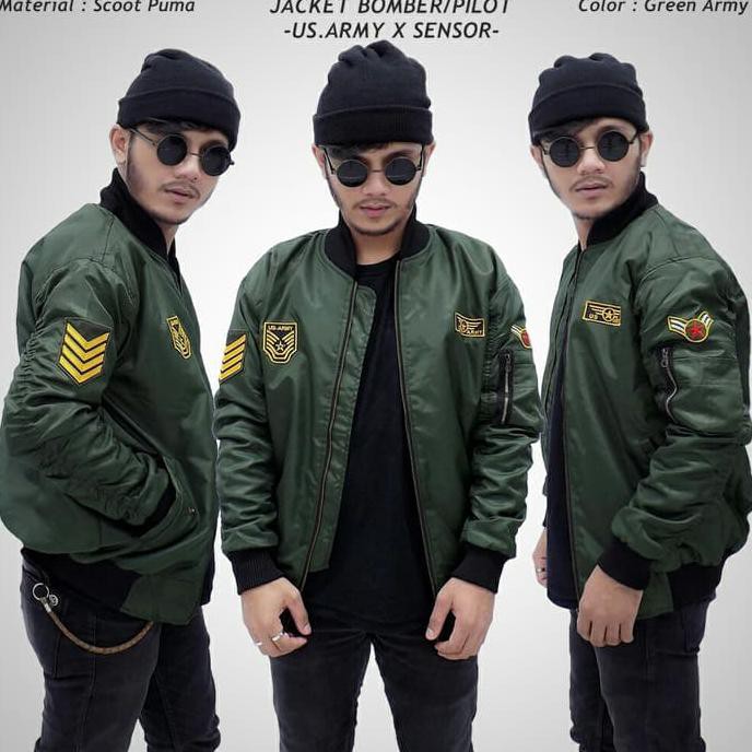 Diskon Jaket Bomber Pria Us-Army Terbaru