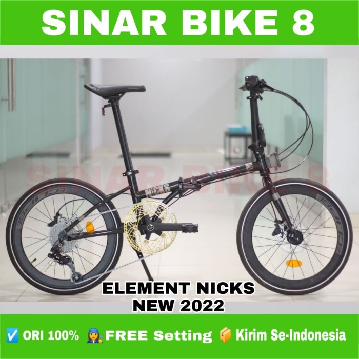 Sepeda Lipat Ukuran 20 Inch ELEMENT NICKS NEW 2022