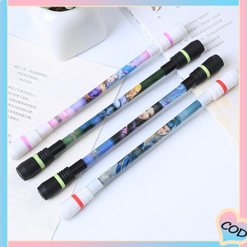 COD❤️ Anime Rotary Decompression Pen Siswa Dewasa Kompetisi Pena yang Dapat Ditulis-A.one