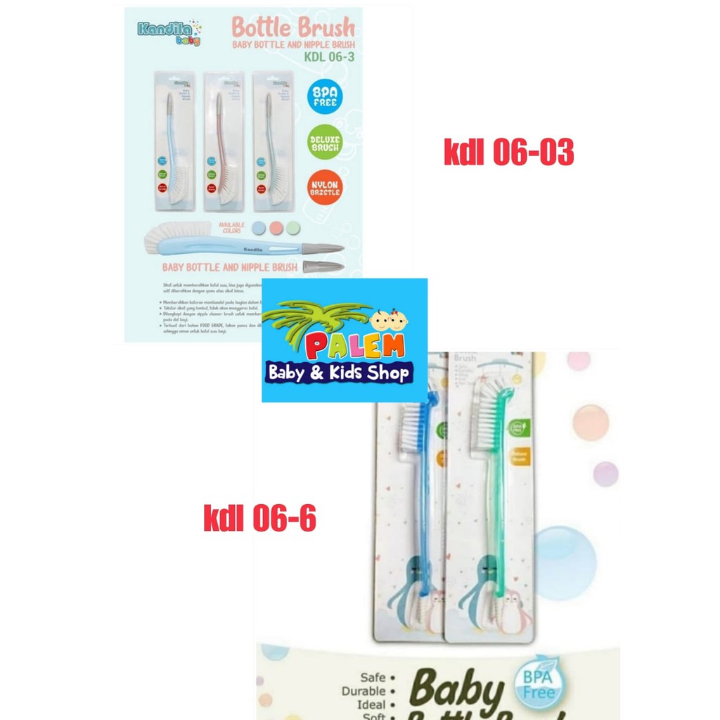 Kandila Sikat Botol Bayi / Baby Bottle Brush Bristle KDL-06-6/ KDL-06-3