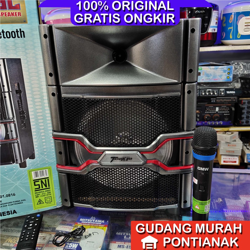 Speaker Bluethoot Teckyo 779C 10inch 10&quot; Produk by GMC ampli meeting pengeras suara karaoke nyanyi