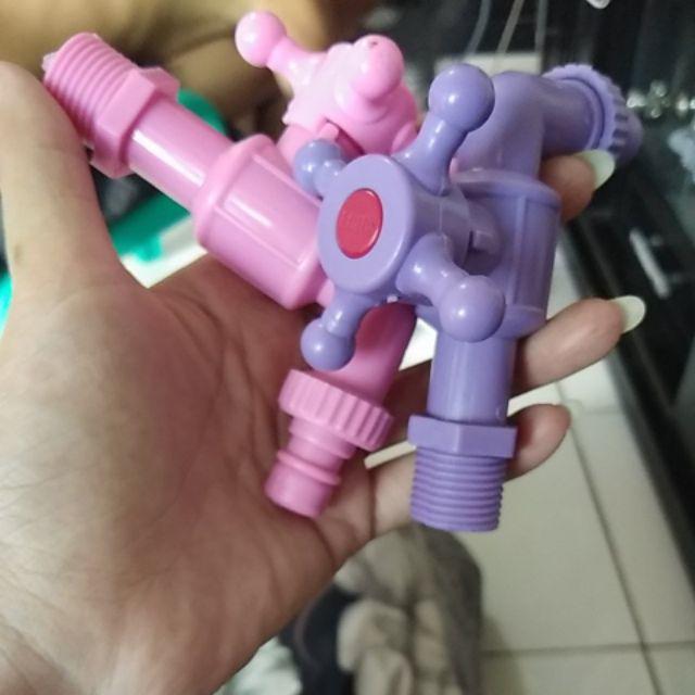 Kran Air Plastik Pvc Engkol Stik Kamar Mandi Taman Mesin Cuci