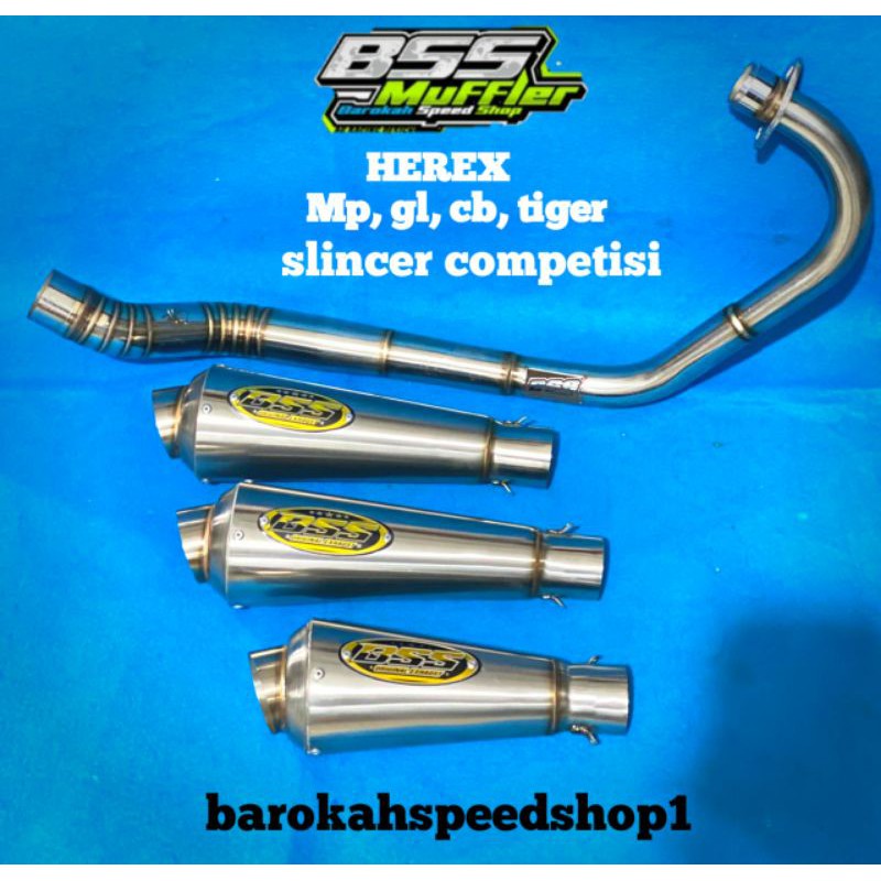 knalpot bss mp gl cb tiger slincer type kompetisi original bss
